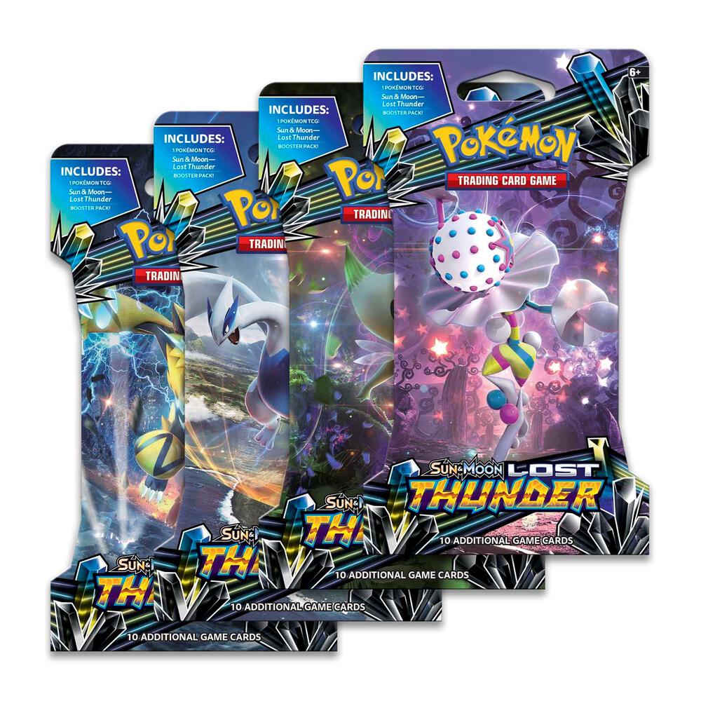 Lost Thunder Sleeved Booster Pack Art Bundle (Set of 4)